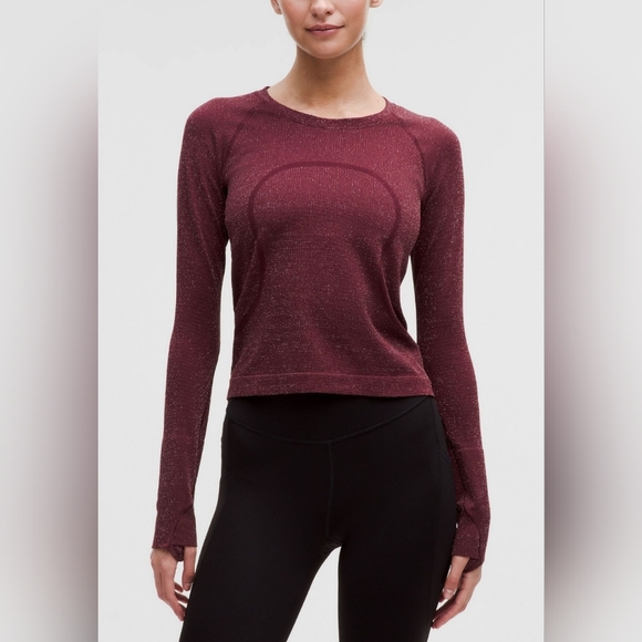 lululemon athletica Tops - Swiftly Tech Long-Sleeve Shirt 2.0 Waist Length *Sparkle, Size 4